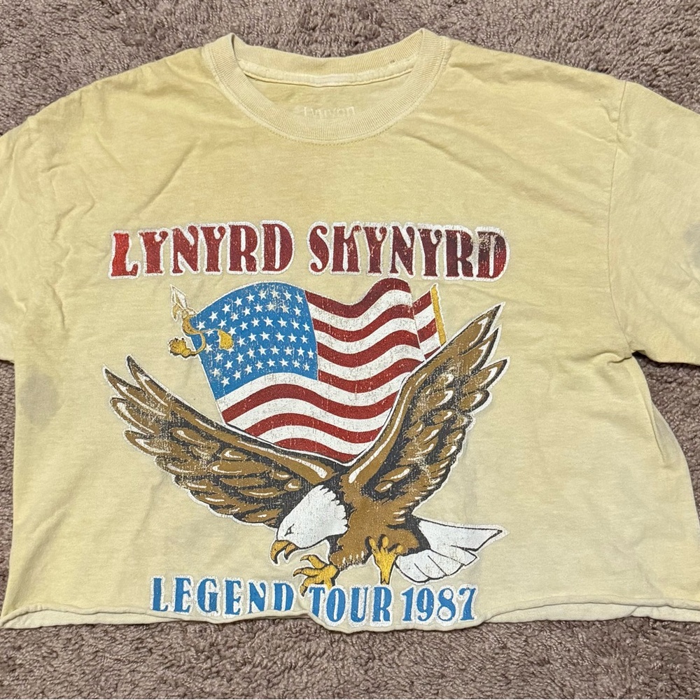 Lynyrd Skynyrd Crop Cut Off T-Shirt